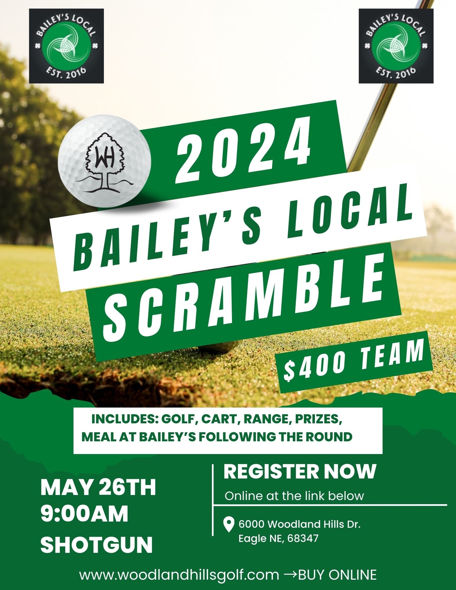 Baileys Local Tournament Flyer